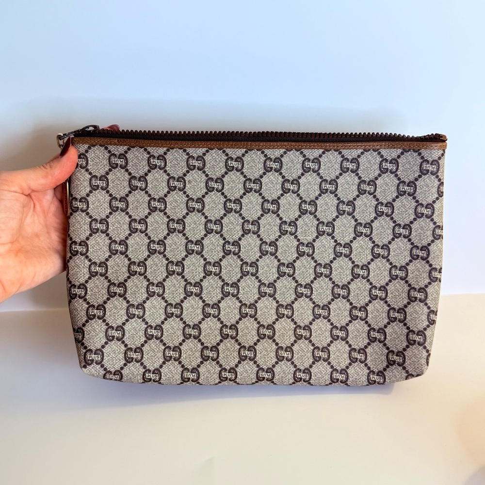 Vintage GUCCI PLUS Clutch Pouch w/ Original Auth - Picture 9 of 11